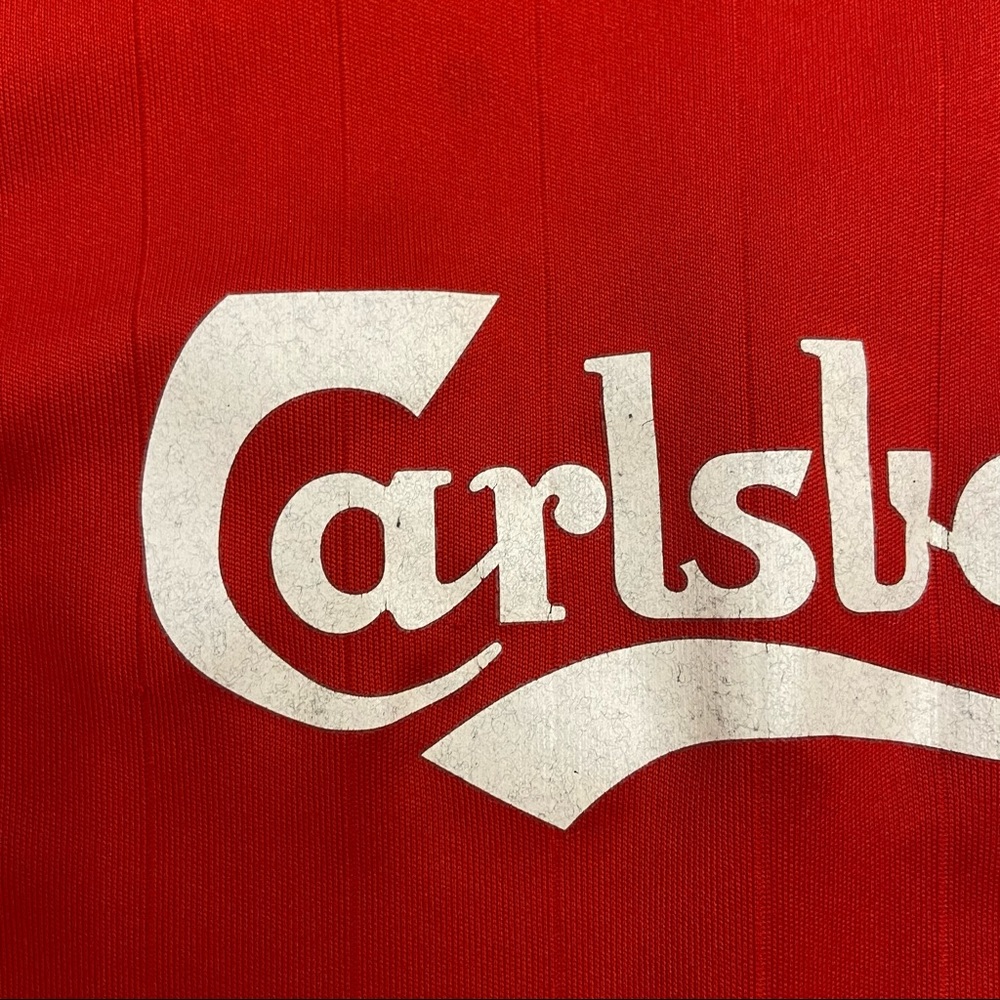 Vintage Adidas Liverpool Football Carlsberg Logo Jersey Size Youth Small - Picture 9 of 10